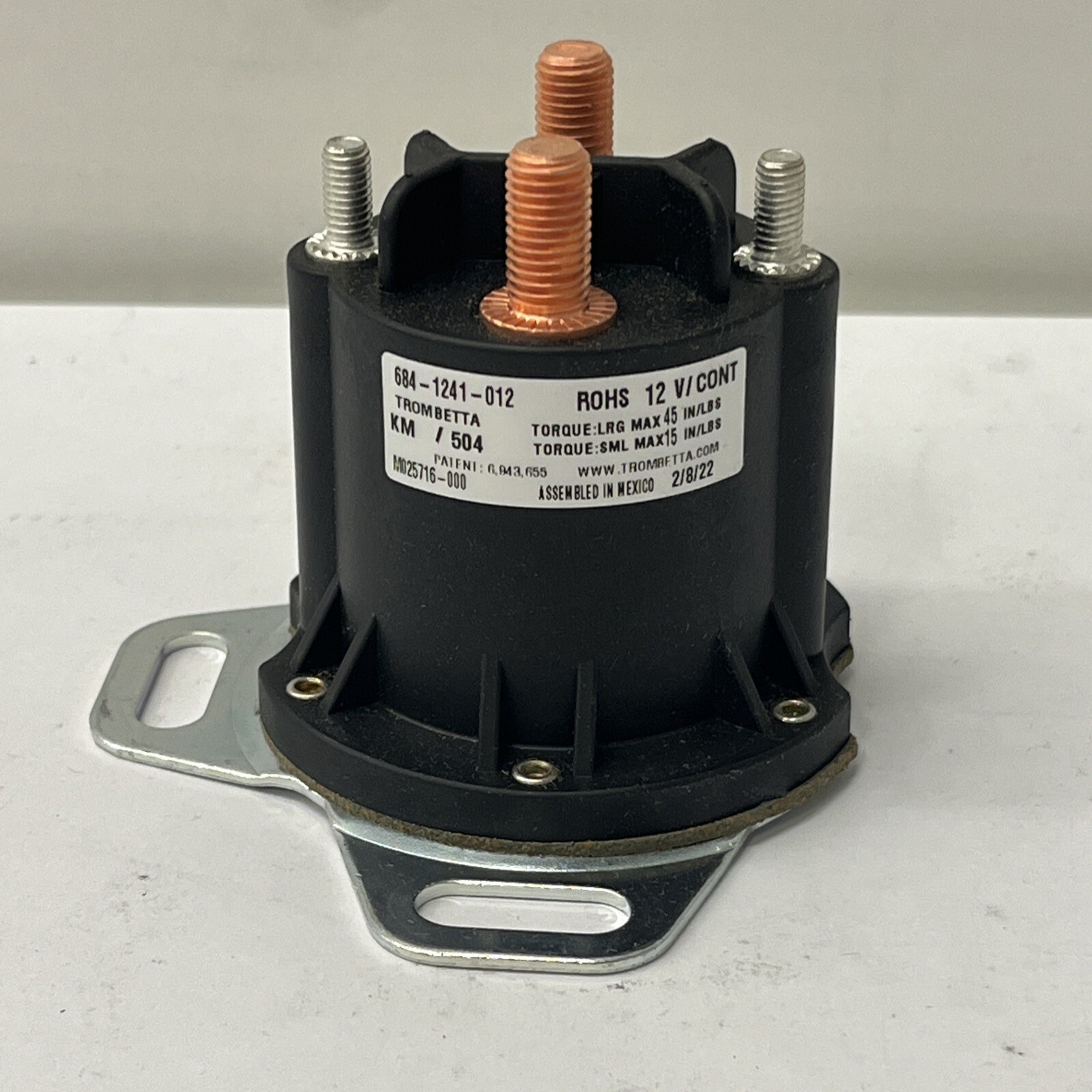 Genuine OEM Trombetta 684-1241-012 12V Solenoid Relay Switch Universal Genuine OEM Trombetta 684-1241-012 12V Solenoid Relay Switch Universal