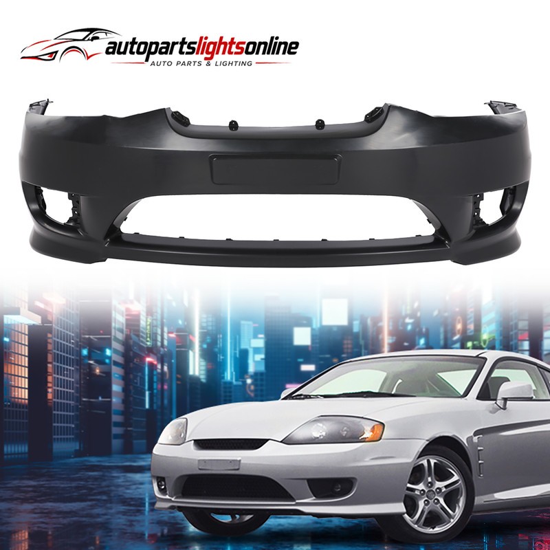 Fit For 2005-2006 Hyundai Tiburon W/ Fog Lamp Holes Front Bumper Cover