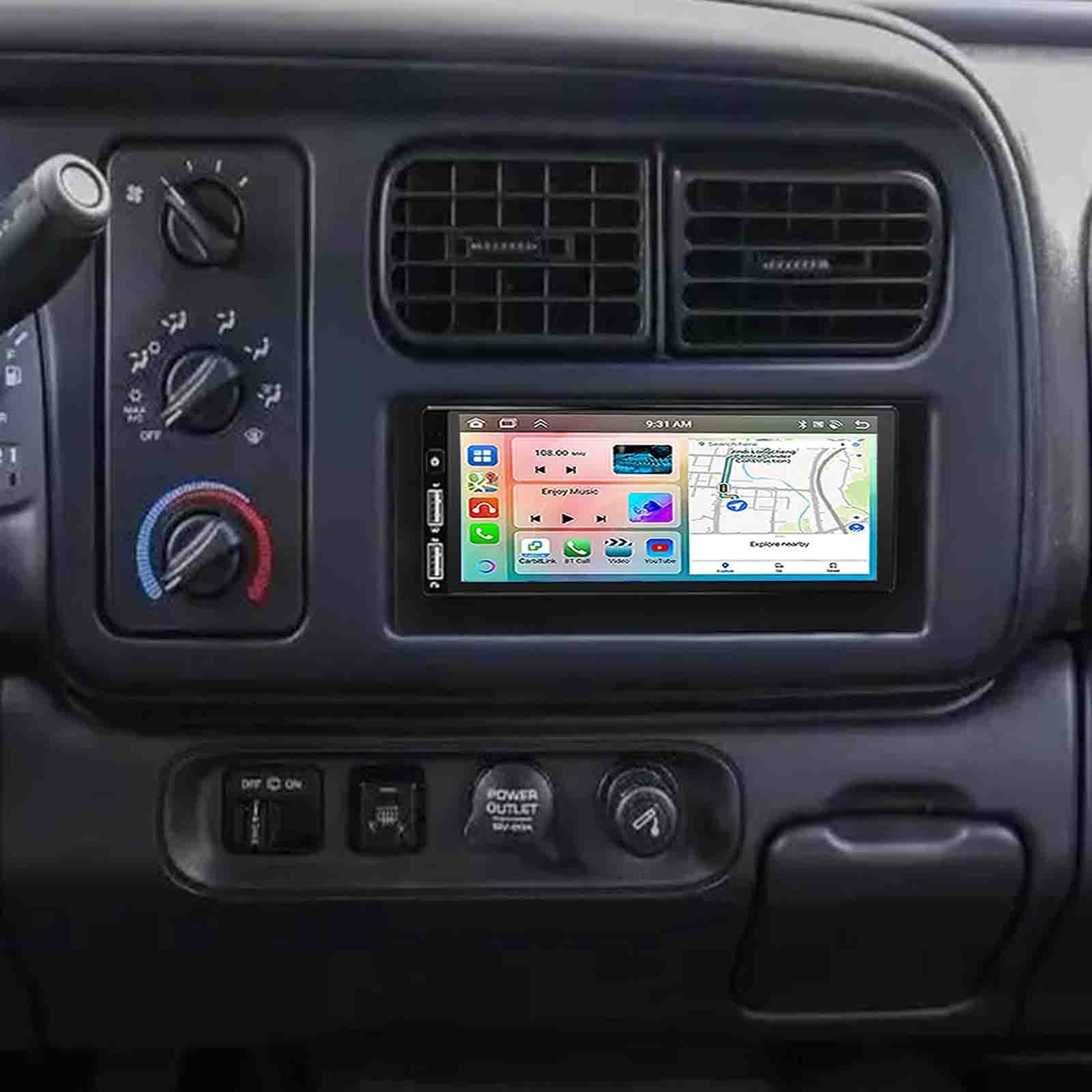 6.86in Car Stereo Radio For 1987-2000 Dodge Dakota Android13 Carplay GPS WIFI FM