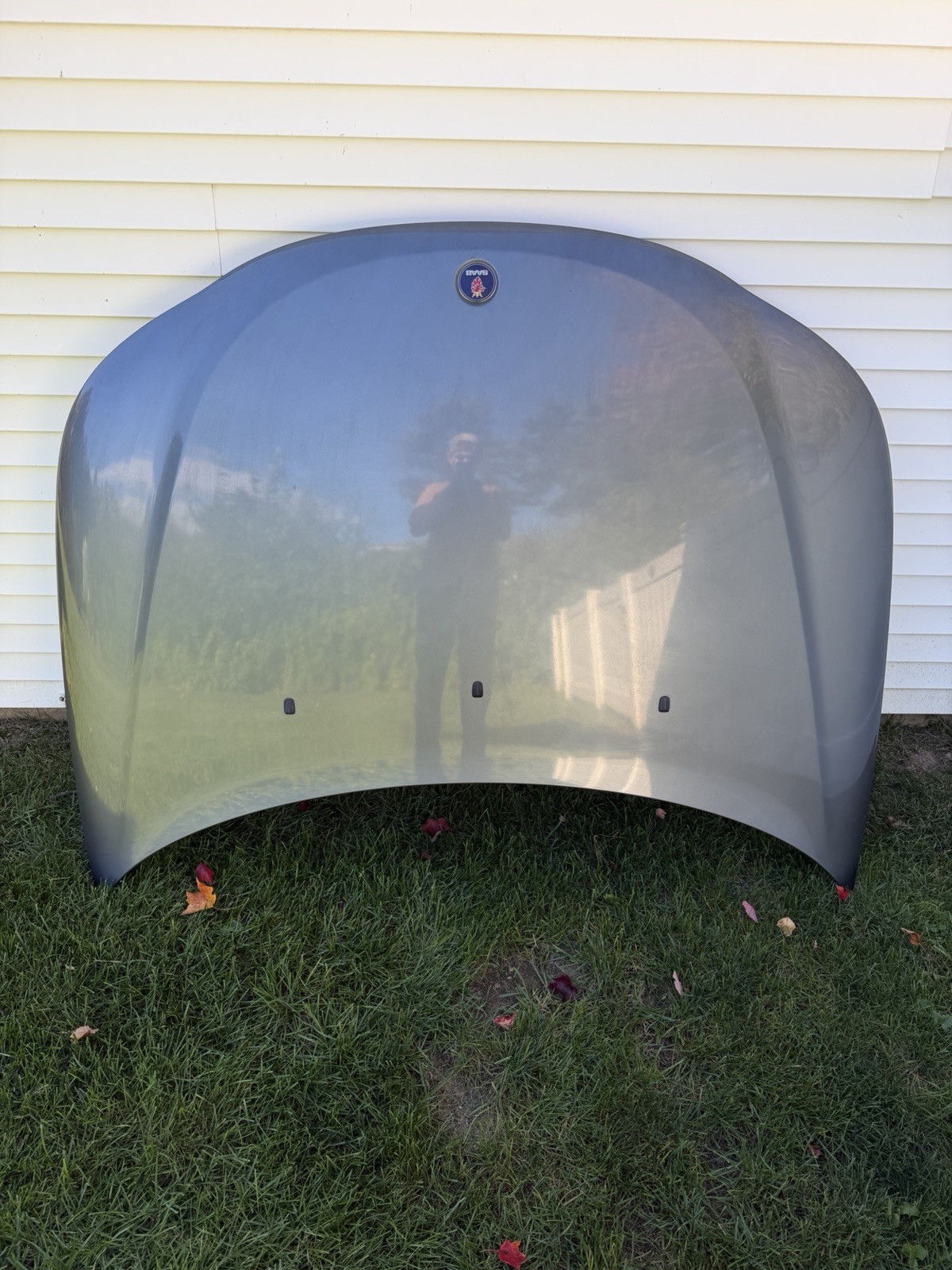 2003-2011 Saab 9-3 Sedan Hood Bonnet Panel 303 Titan Gray Metallic USED OEM