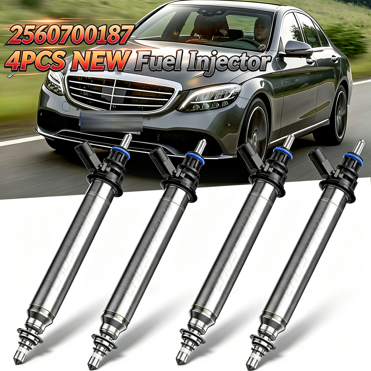 4X Fuel Injectors A2780700687 fit 2012-2022 Mercedes Benz 0261500065 A2760704095