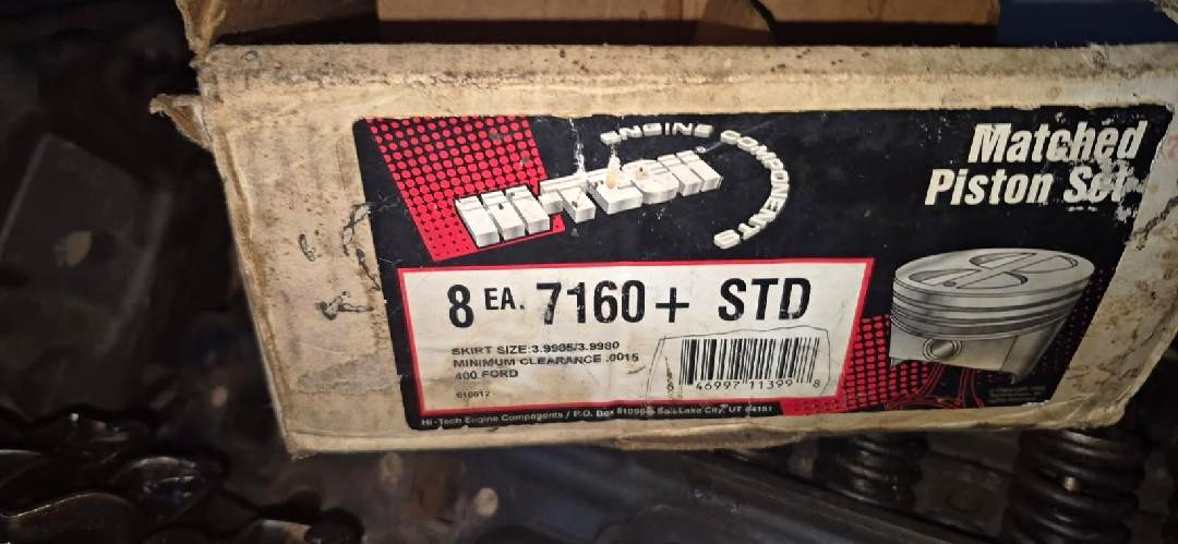 7160+ STD Pistons For A 400 FORD