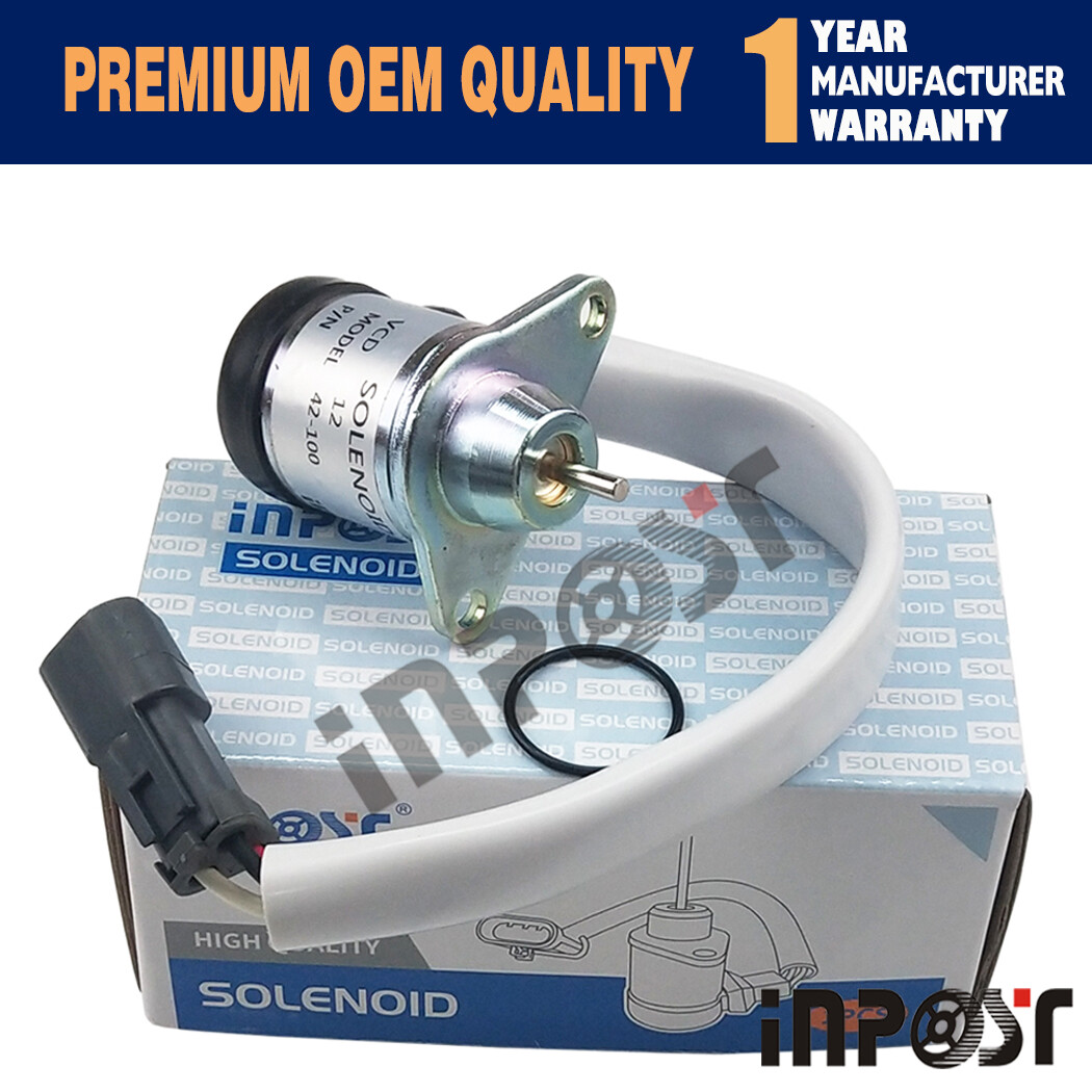 12V Fuel Stop Solenoid Valve 42-100 41-9100 for Yanmar Thermo King Engine