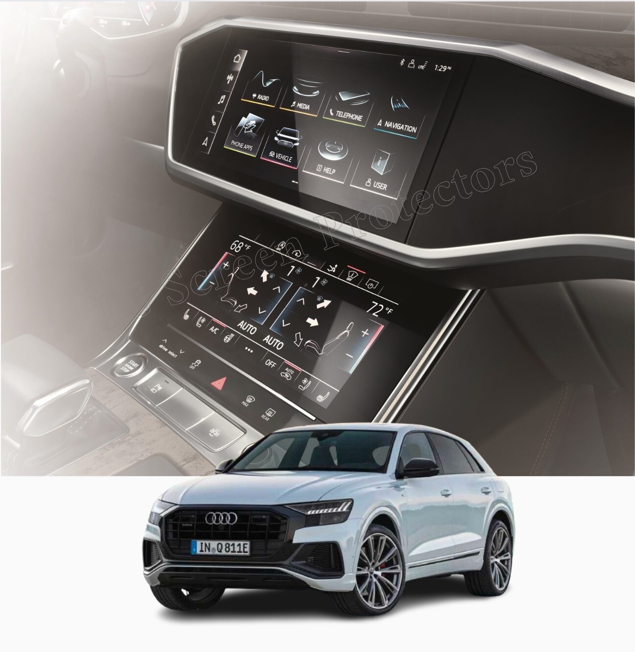 Audi Screen Protector [Premium Matte] Q7, Q8, e-tron (2019-2025)