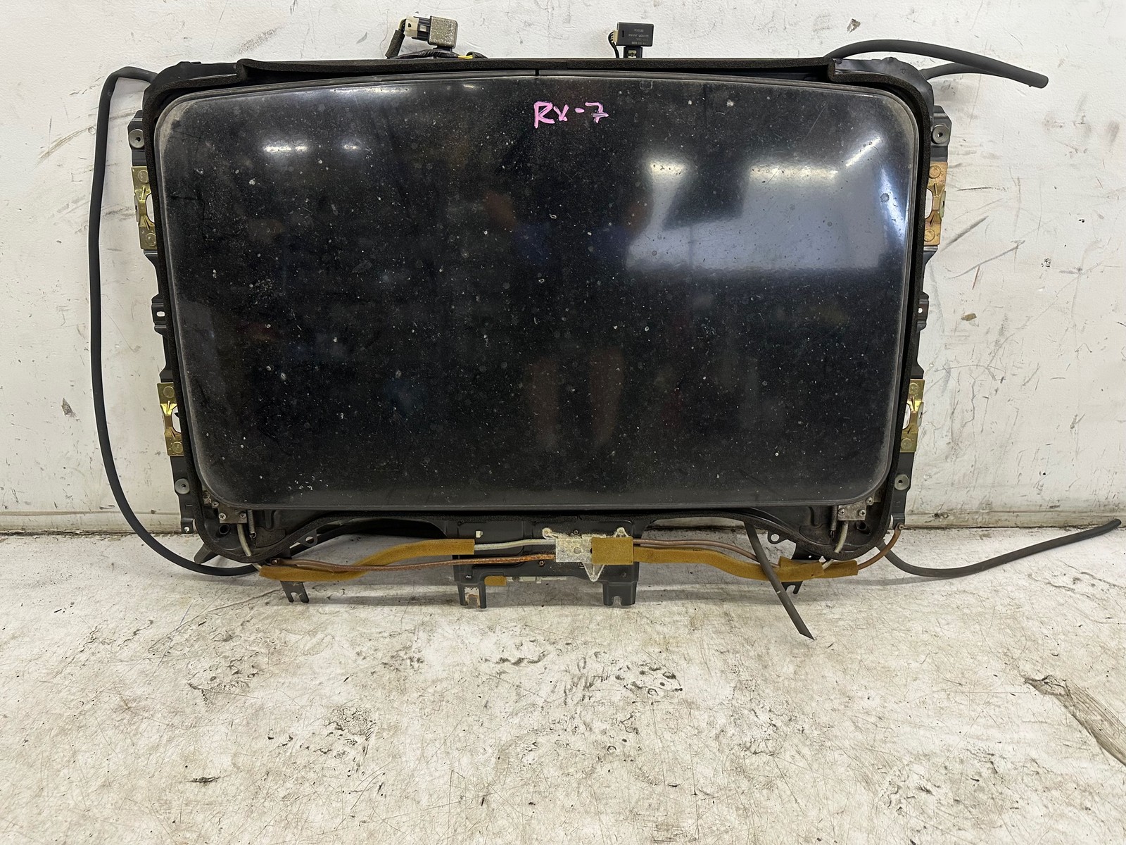 Mazda RX-7 Sun Roof Assy Mechanism Frame Tracks Motor Black FC 86-92 OEM