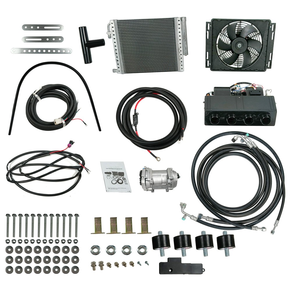 12V Cool&Heat A/C Set Auto Car DC Universal Underdash Electric Air Conditioning.