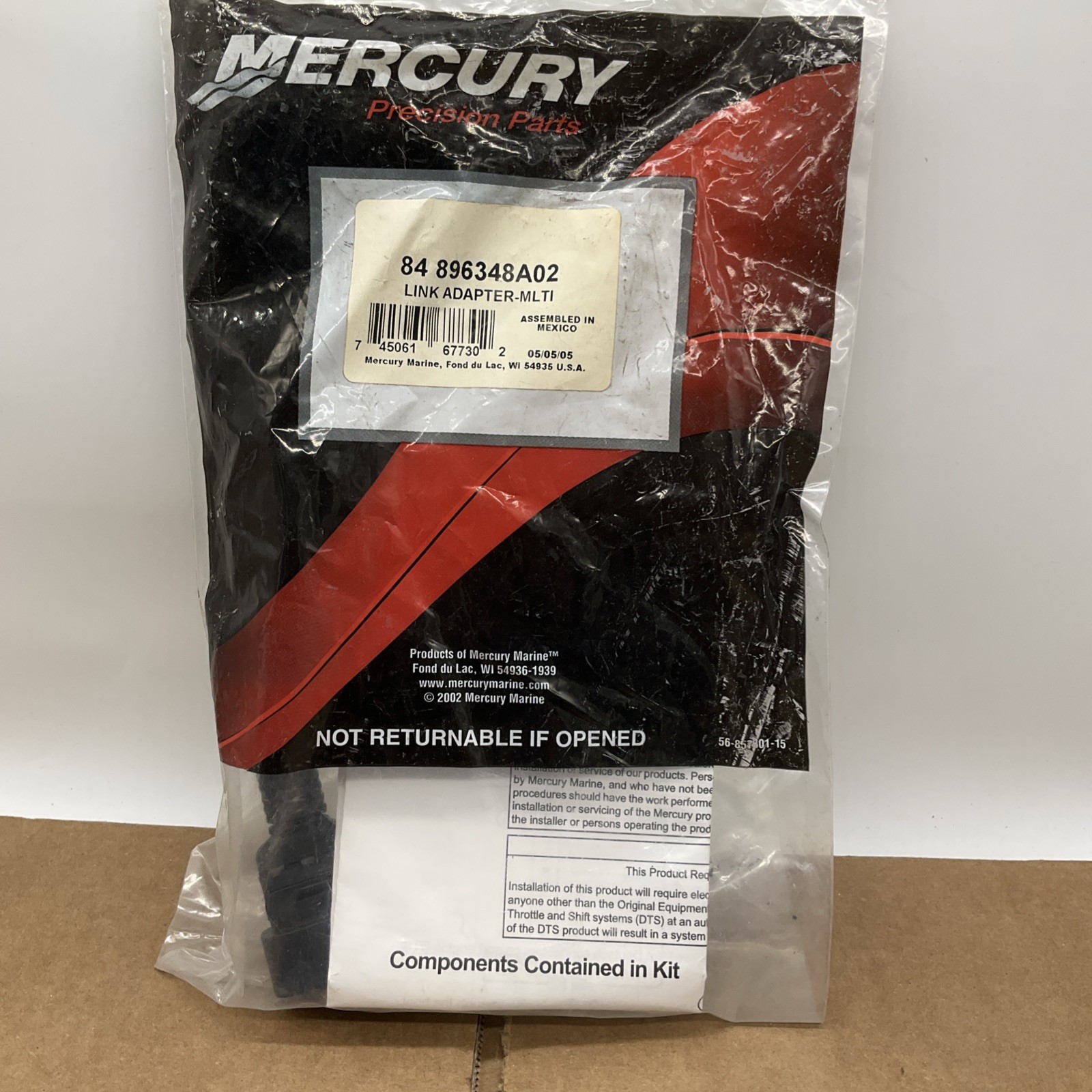 N23A Mercury Quicksilver 84-896348A02 Link Adapter-Multi OEM N23A Mercury Quicksilver 84-896348A02 Link Adapter-Multi OEM