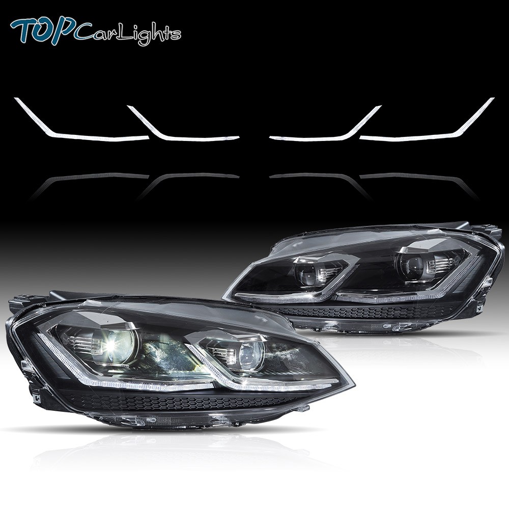 For 2013-2018 VW Volkswagen Golf 7 MK7 LED Projector Headlights W/Sequential