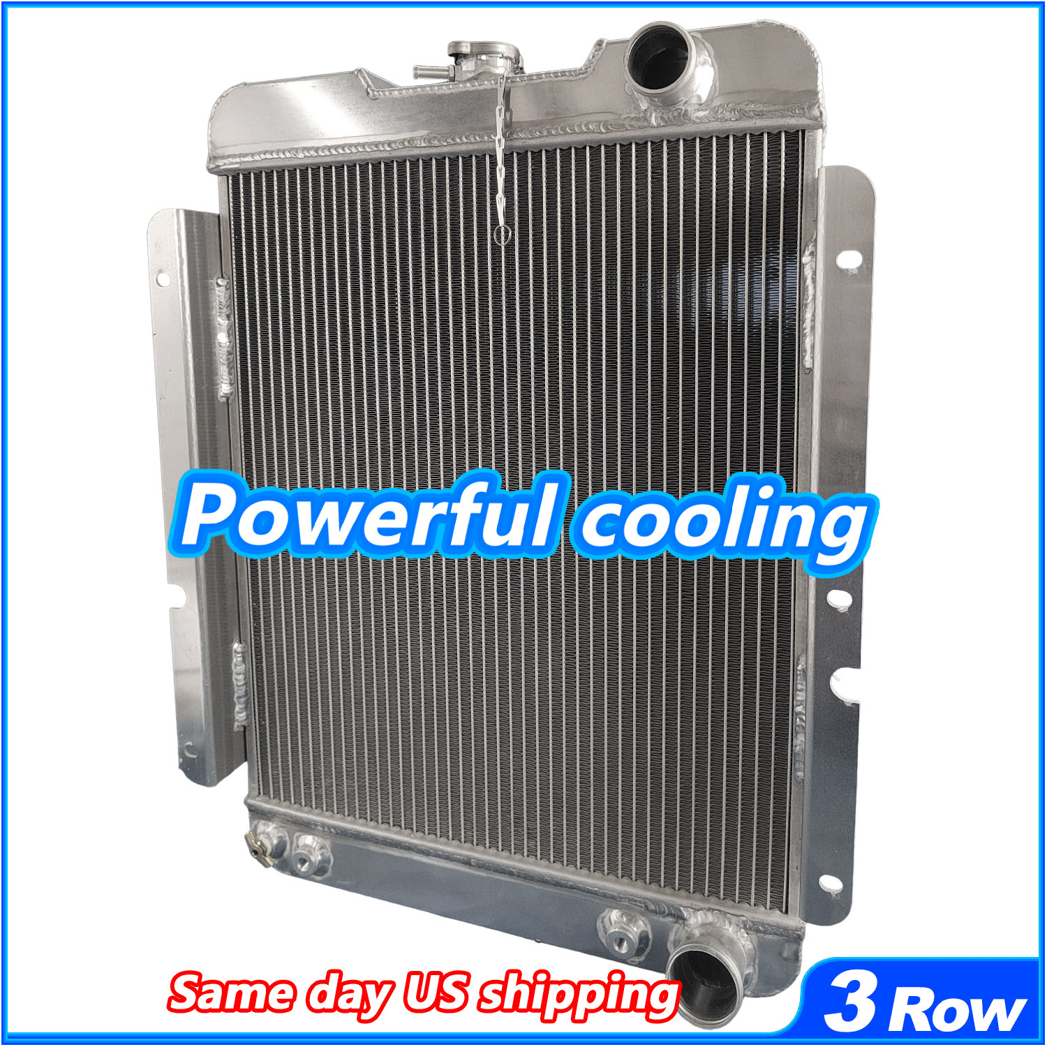 All Aluminum Radiator For Ford Econoline 1961-1967 1964 2.4L 2.8L 3.9L L6 Engine
