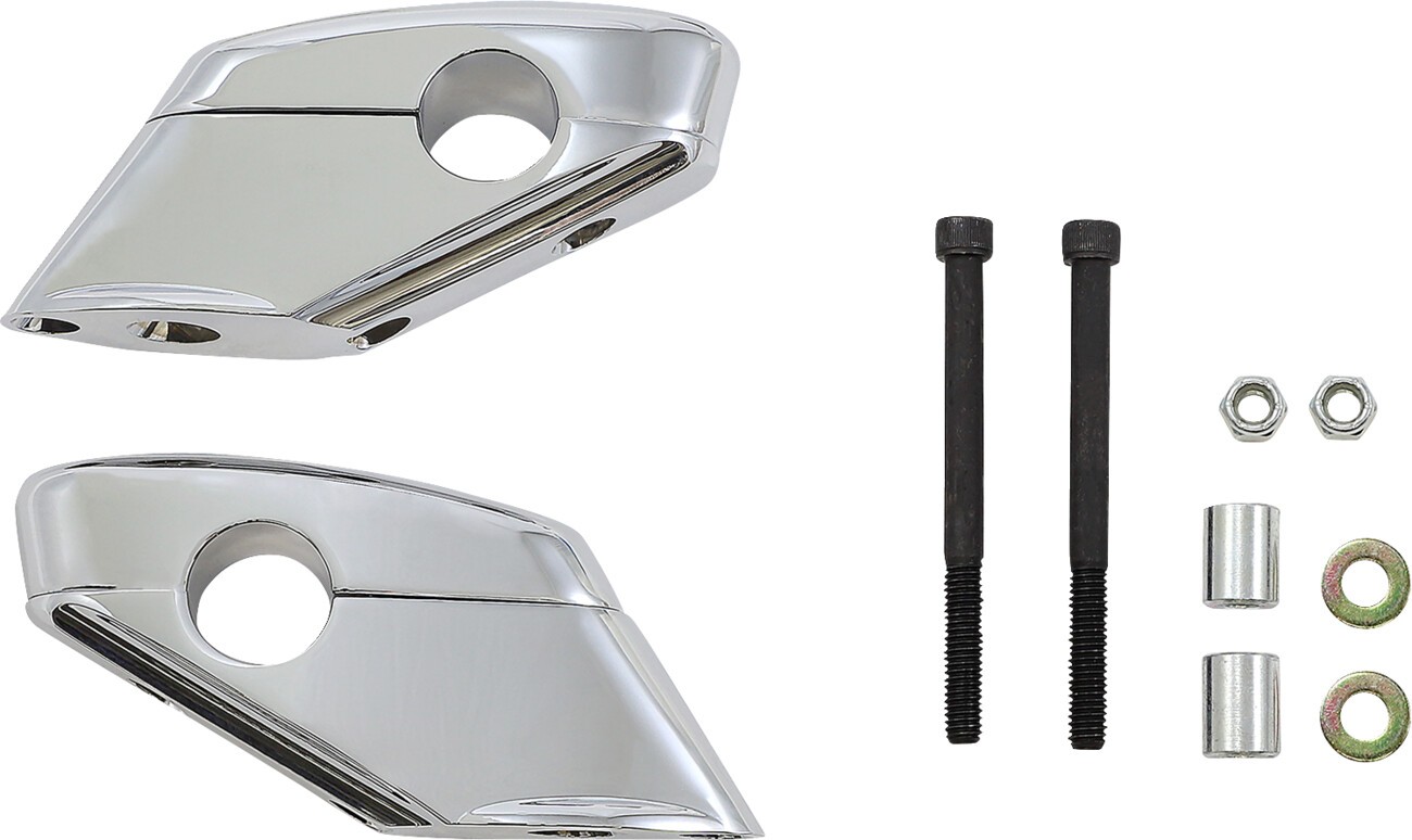 Baron Custom Accessories Liner Pullback Handlebar Risers Chrome BA-7422-00 Baron Custom Accessories Liner Pullback Handlebar Risers Chrome BA-7422-00