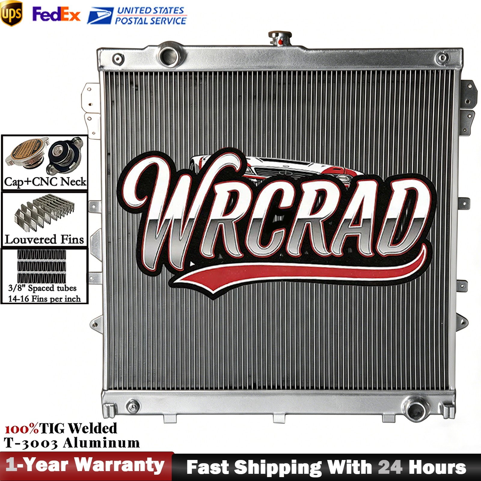3Row Aluminum Radiator for TOYOTA Tundra Sequoia V8 4.6L 4.7L 5.7L etc 2007-2020