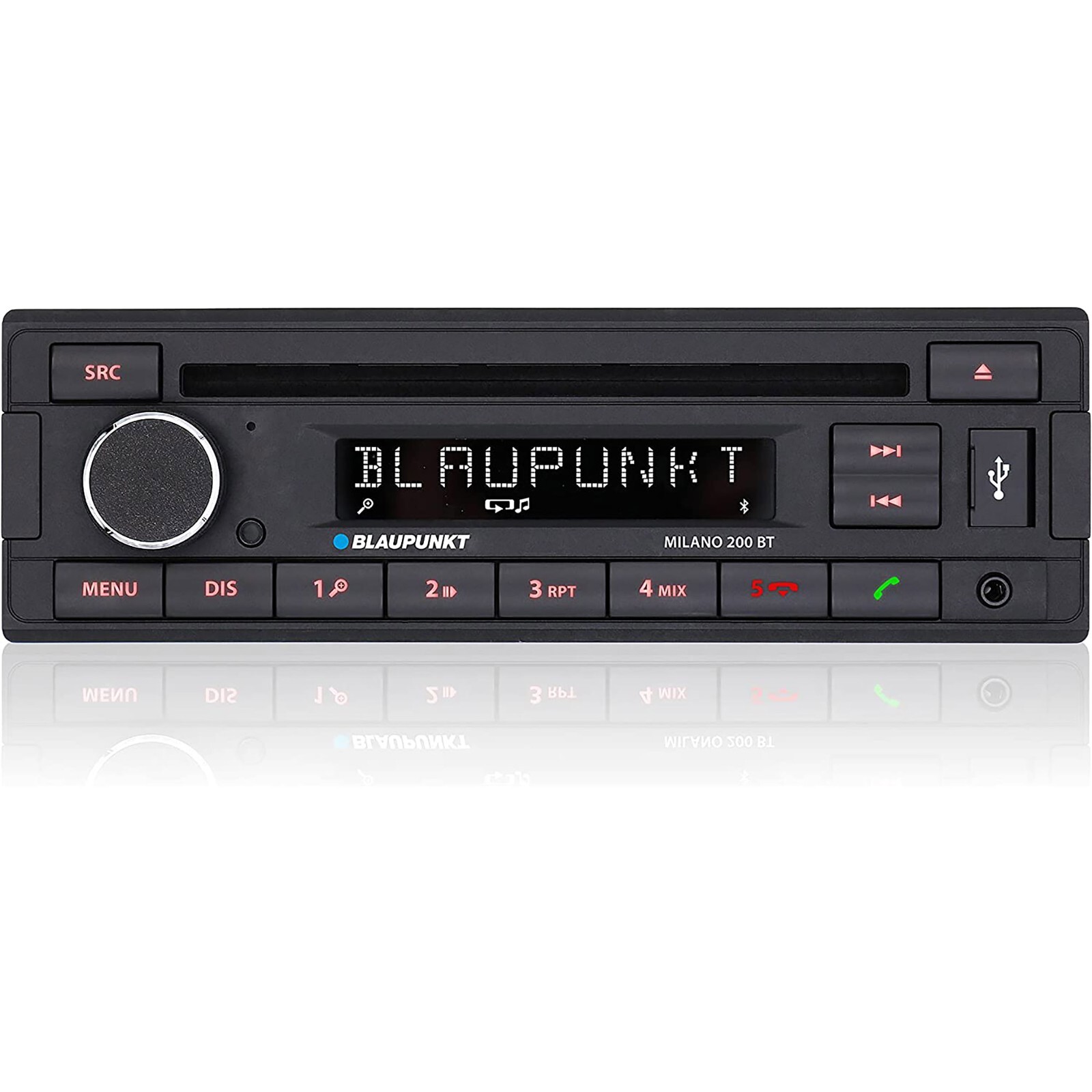 Blaupunkt Milano 200 Bluetooth car radio stereo CD player AUX iPhone retro style
