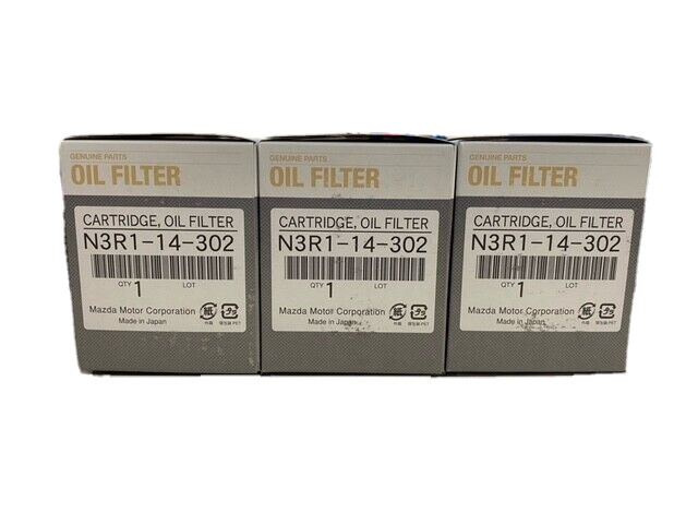 2009-2011 Genuine OEM Mazda Tokyo Roki RX-8 Engine Oil Filter N3R1-14-302 (x3)
