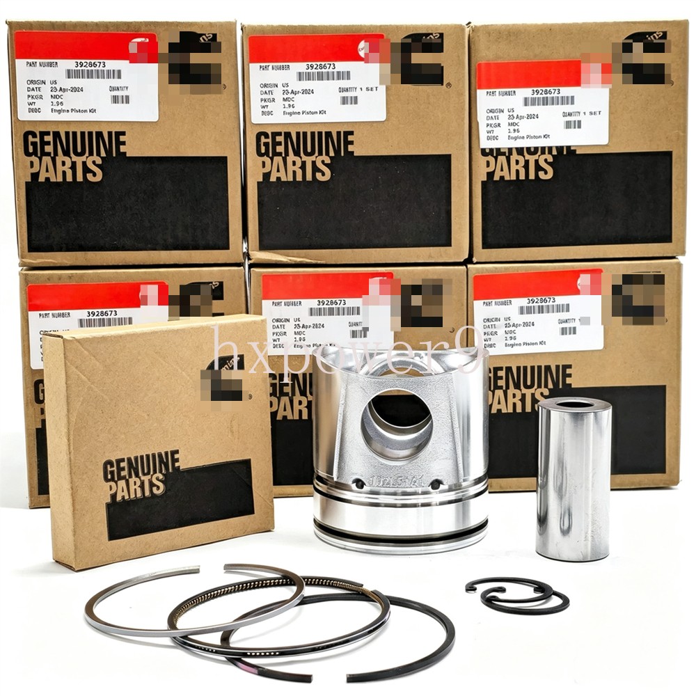 3928673 New 6X STD Piston Set w/ Rings Fits Dodge Cummins 5.9L 6BT 12V 1994-1998