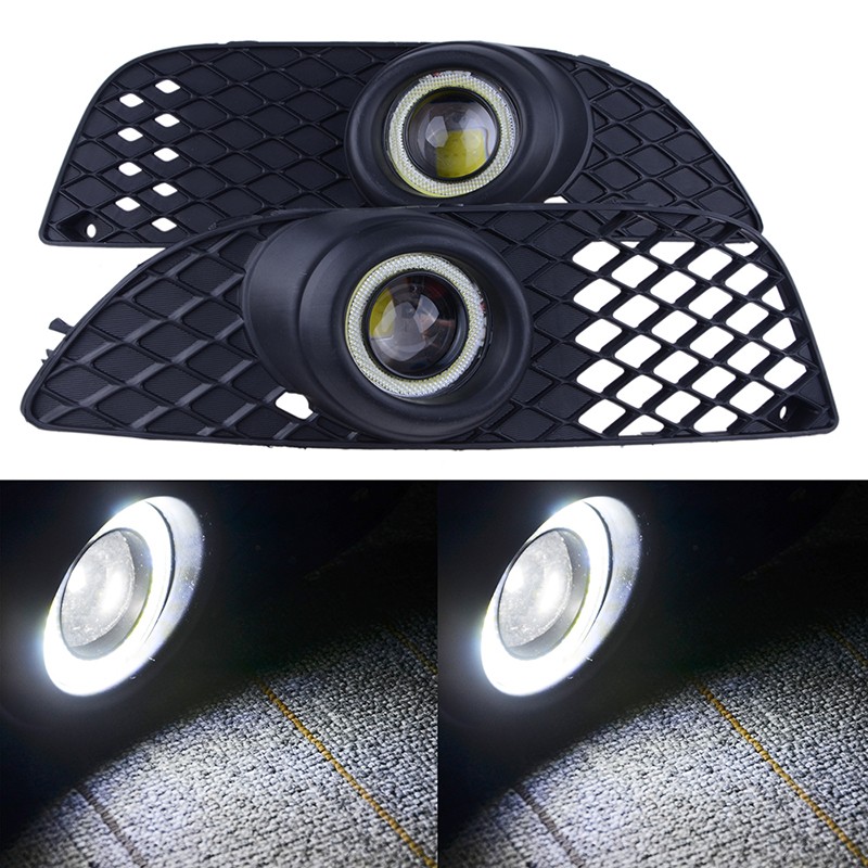 For Mitsubishi Lancer 2008~14 Fog Lights Lamp Led Angle Eyes Kit W/ Switch Kit