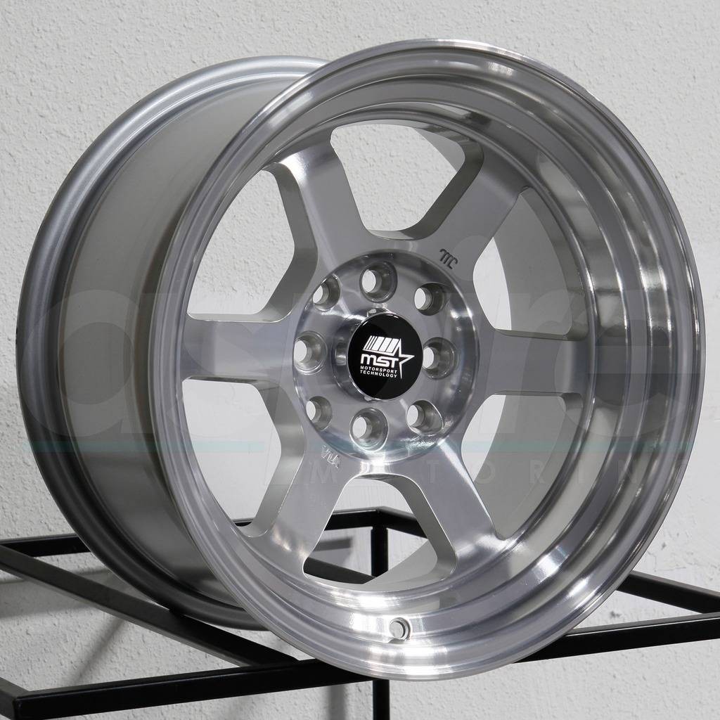 One 15x8 MST Time Attack 5x114.3 35 Silver Machined Wheel Rim 73.1 One 15x8 MST Time Attack 5x114.3 35 Silver Machined Wheel Rim 73.1