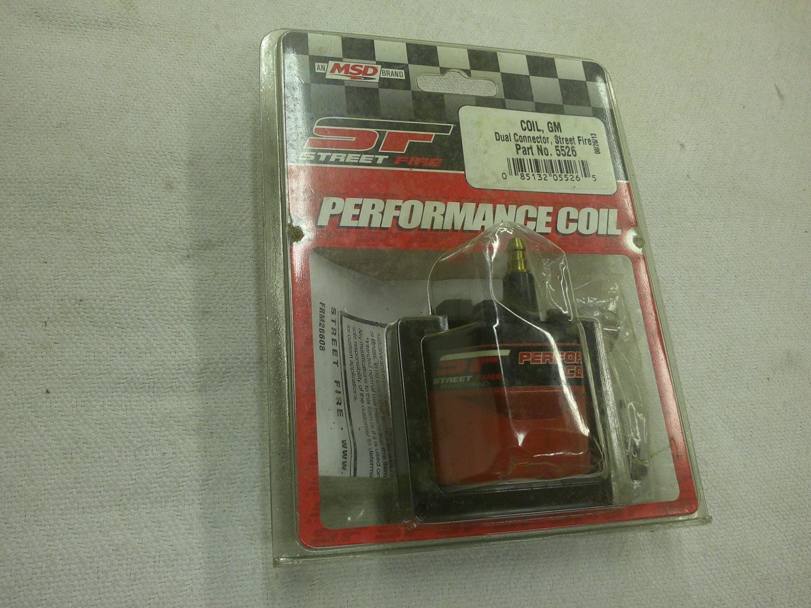 MSD 5526 Street Fire GM Dual Connector Red Ignition Coil - GM HEI Distributors