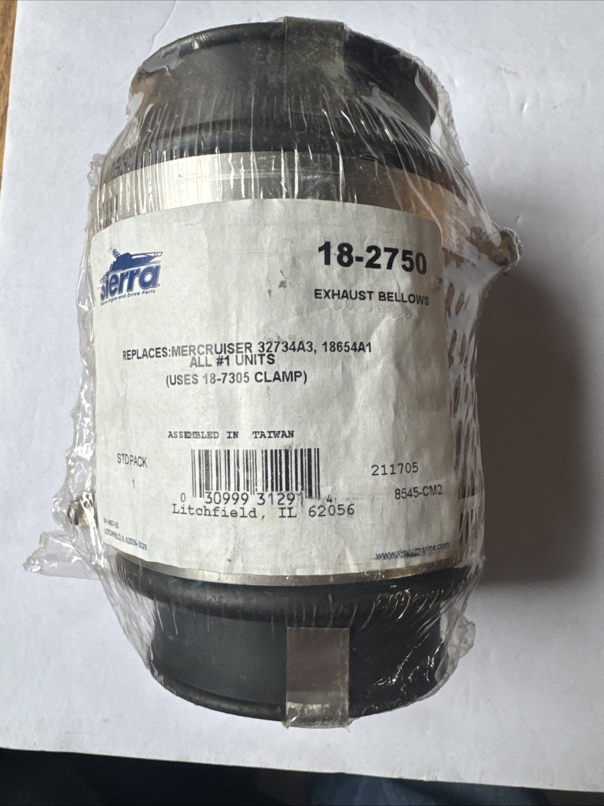 SIERRA  18-2750  EXHAUST  BELLOWS, FREE FREIGHT MQTS