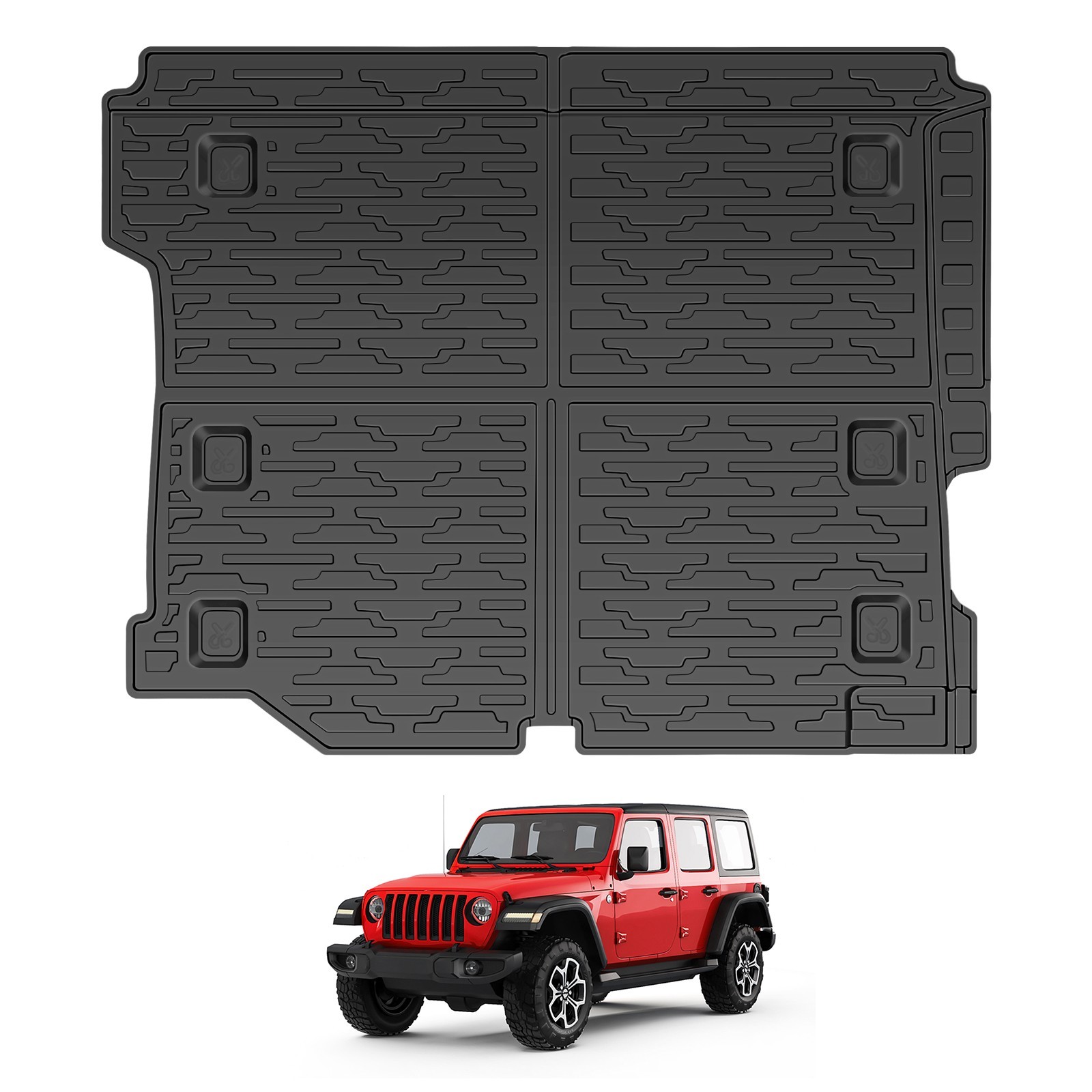 Trunk Cargo Mat fit for 2018-2025 Jeep Wrangler JL 4X4 (Gas Models)