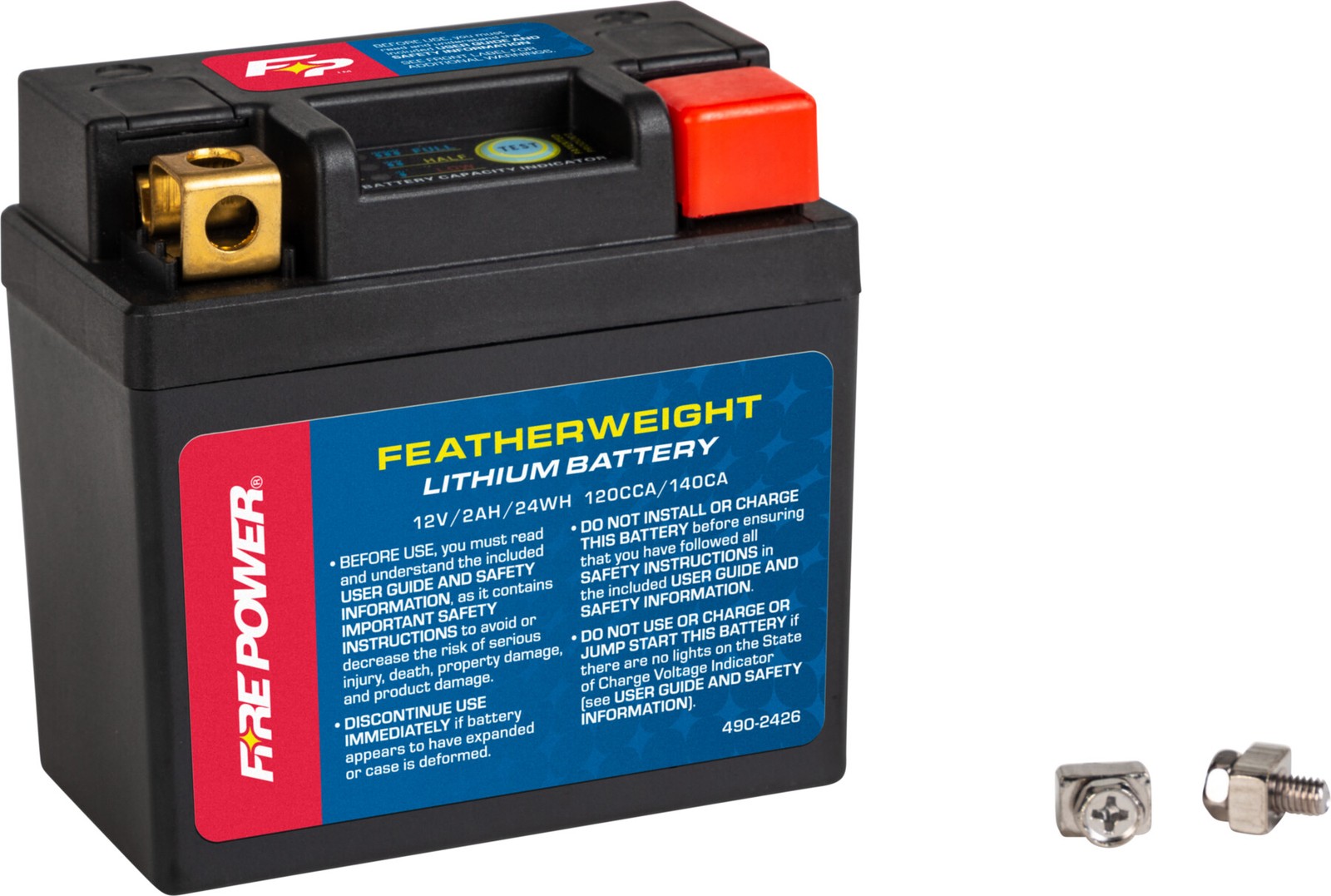 Fire Power HJ04L-FP-B Featherweight Lithium Battery 12V 120 CCA Fire Power HJ04L-FP-B Featherweight Lithium Battery 12V 120 CCA