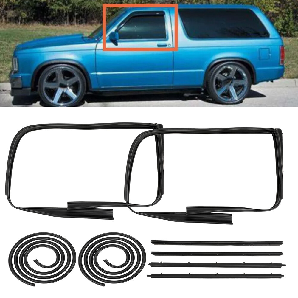 8PCS/Set Door Weatherstrip Seal Kit For 1983-1994 Chevy S10 Blazer GMC S15 Vhghu