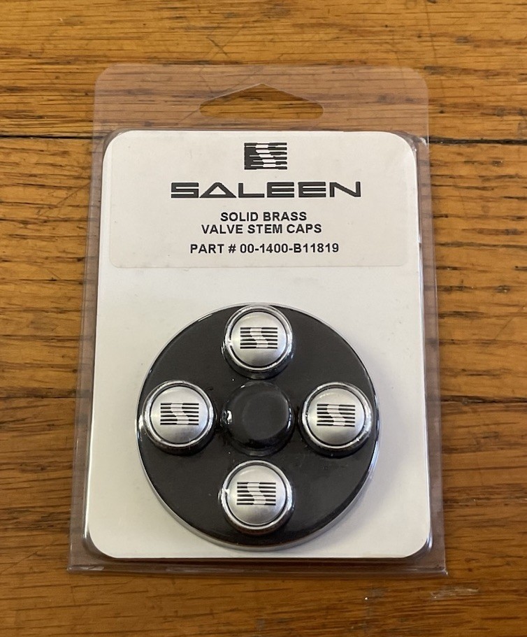 Former Saleen Dealer Solid Brass Valve Stem Caps New In Original Packaging Former Saleen Dealer Solid Brass Valve Stem Caps New In Original Packaging