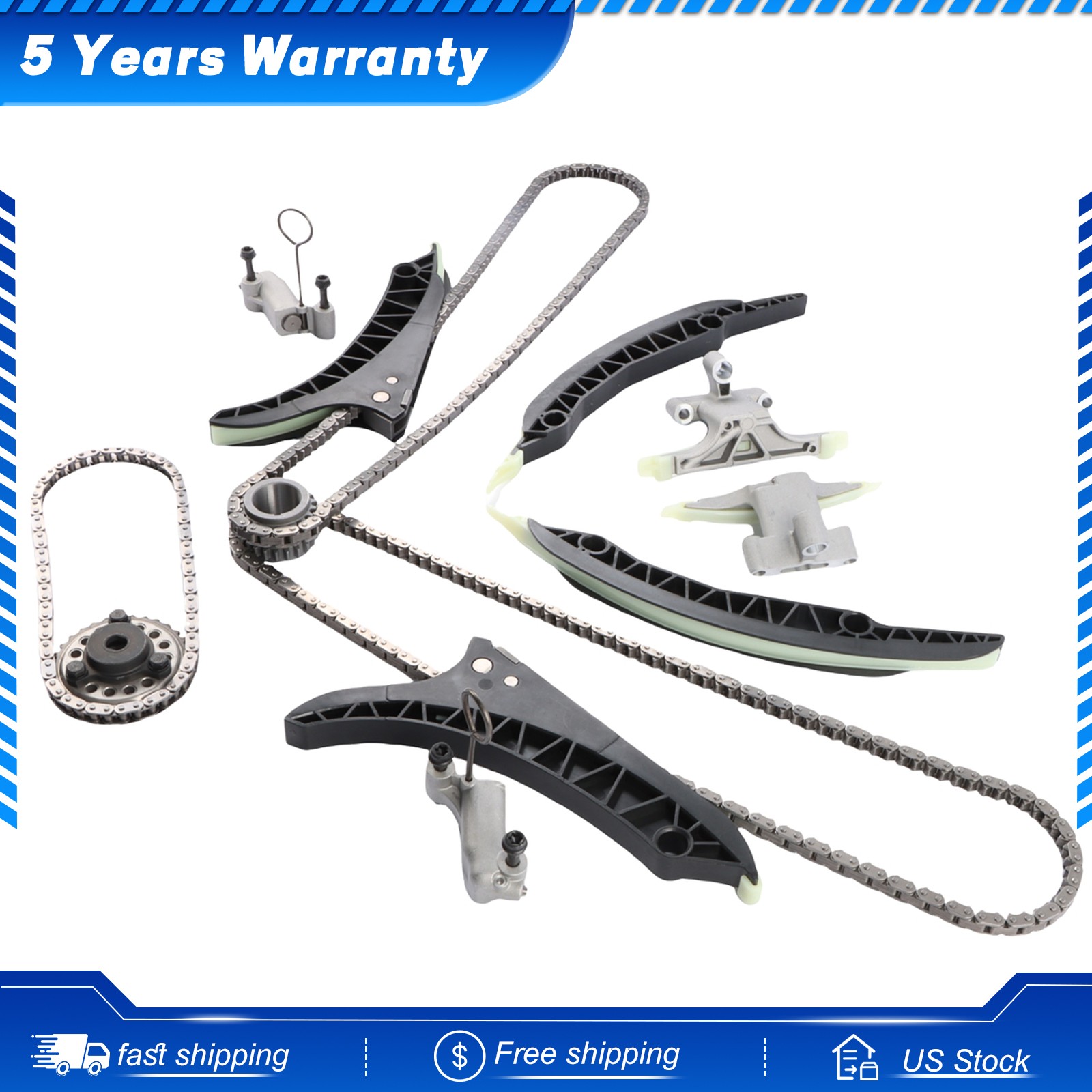Timing Chain Kit Fit For BMW X5 X6 5 M5 F10 G30 F90 N63B V8 N63B40A N63B44A 4.4L
