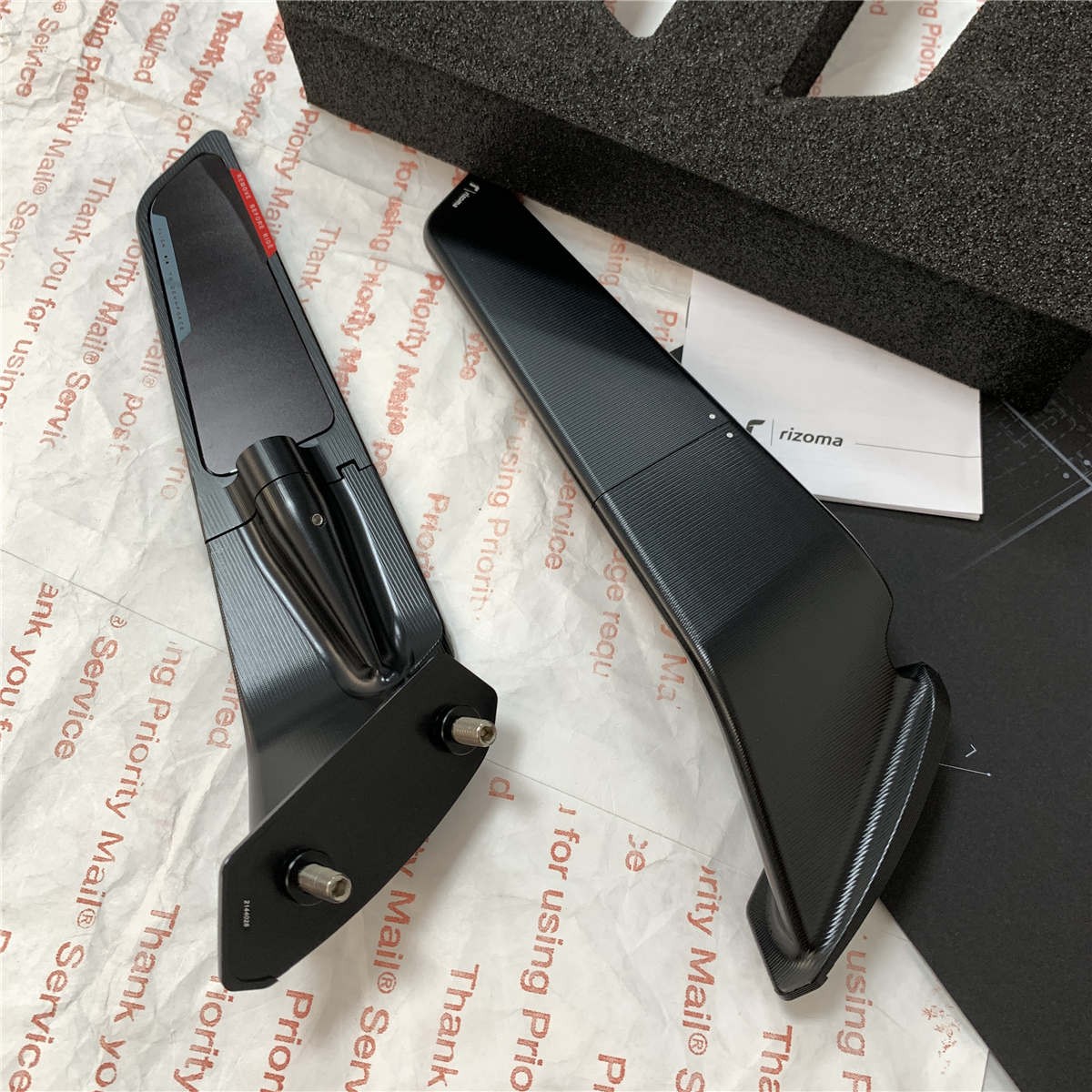 Rizoma Stealth Sport Mount Winglet Rear View Mirror For Suzuki  GSX-R1000R 2024