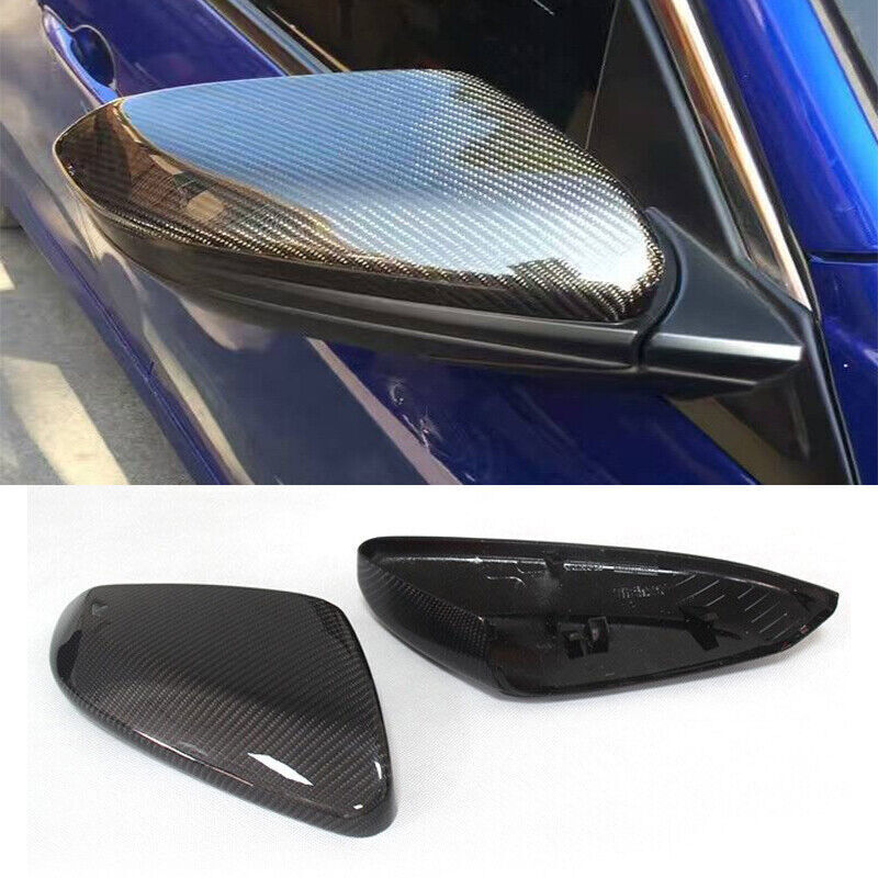 FOR 16-21 HONDA CIVIC REAL CARBON FIBER SIDE VIEW MIRROR REPLACEMENT COVER