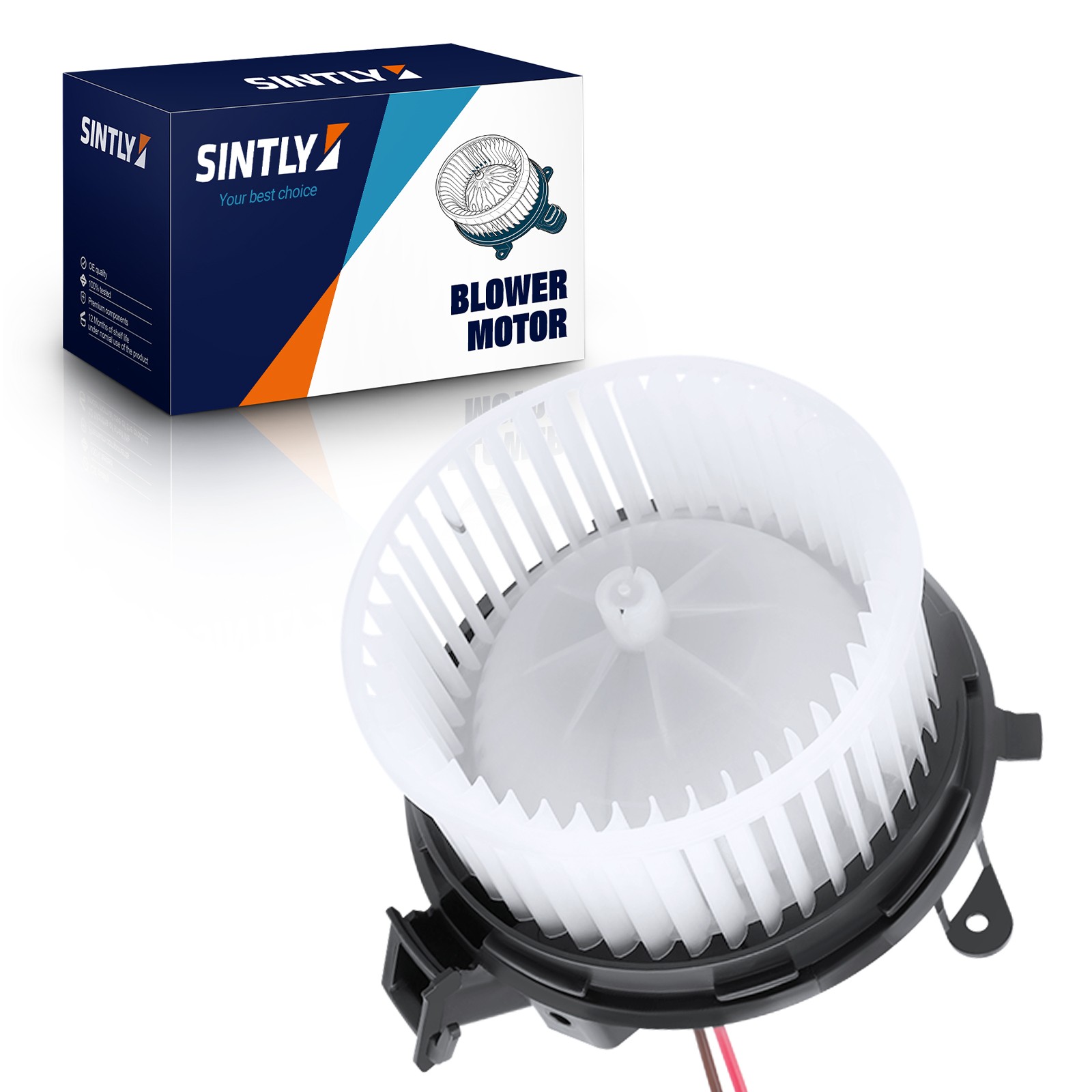 SINTLY HVAC Blower Motor w/ Wheel for Mercedes-Benz C250 C300 E300 E350 010-2020