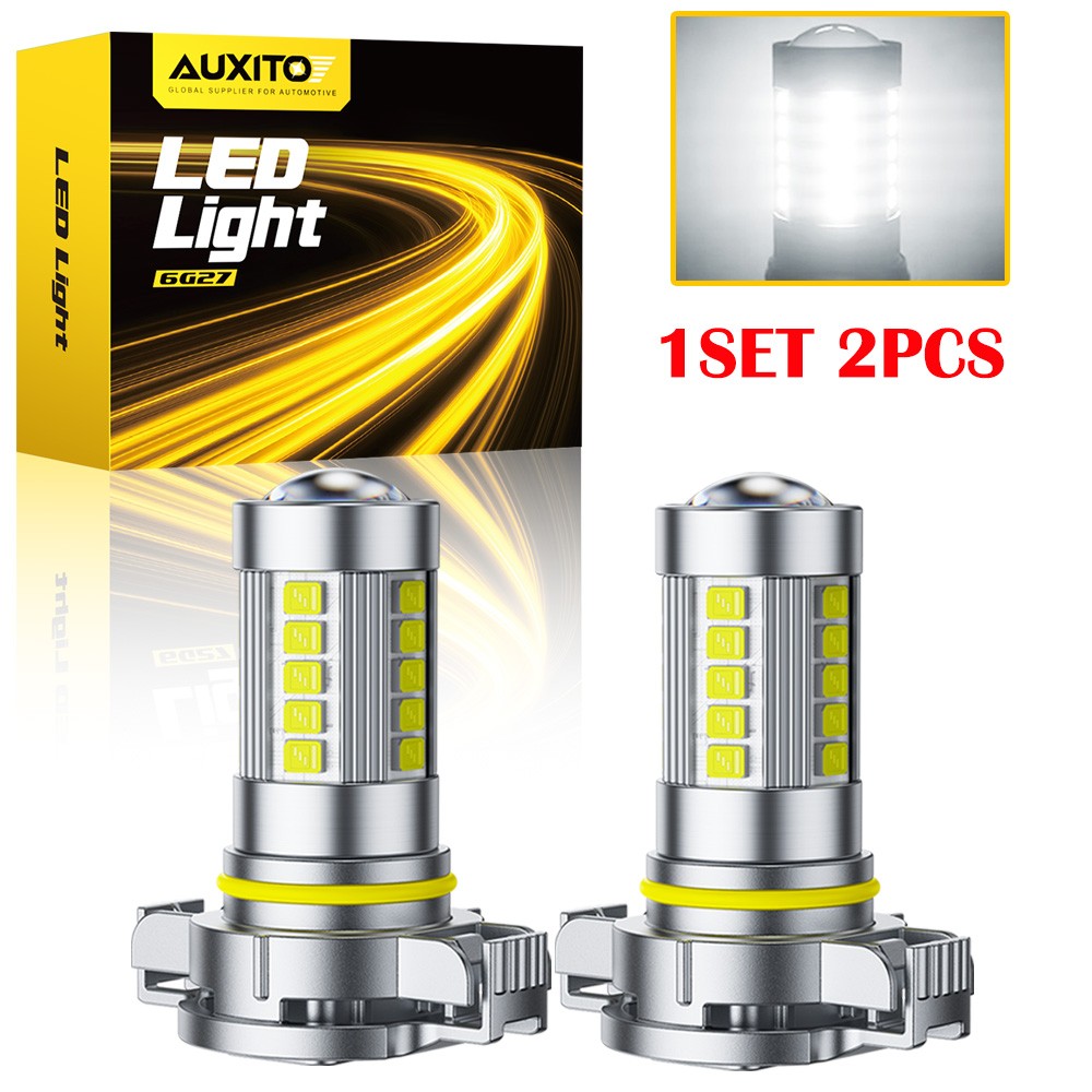 2-20X AUXITO H16 5201 5202 Super Bright LED Fog Daytime Running Light Bulb White
