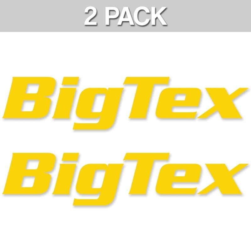 Big Tex Trailer Logo Decal BigTex - Set of 2 - 12