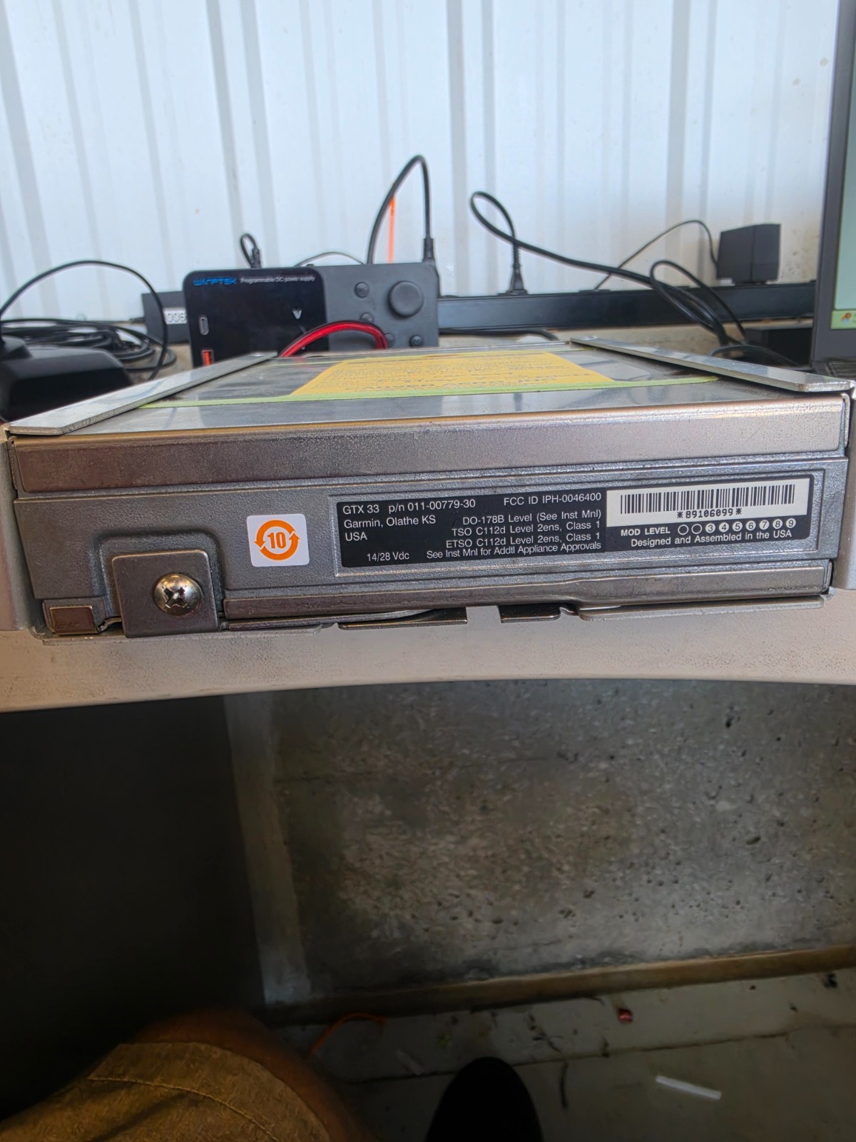 Garmin GTX 33 Transponder P/N: 011-00779-30. REMOVED WORKING Garmin GTX 33 Transponder P/N: 011-00779-30. REMOVED WORKING