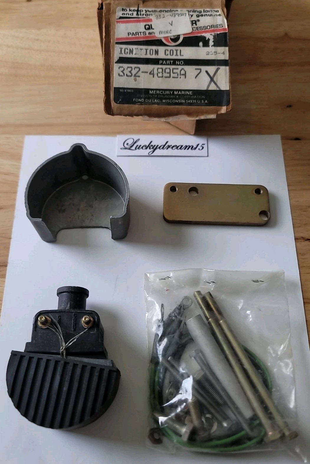 New Mercury Mercruiser Quicksilver Oem Part # 332-4895A 7 Coil Kit-Ignition