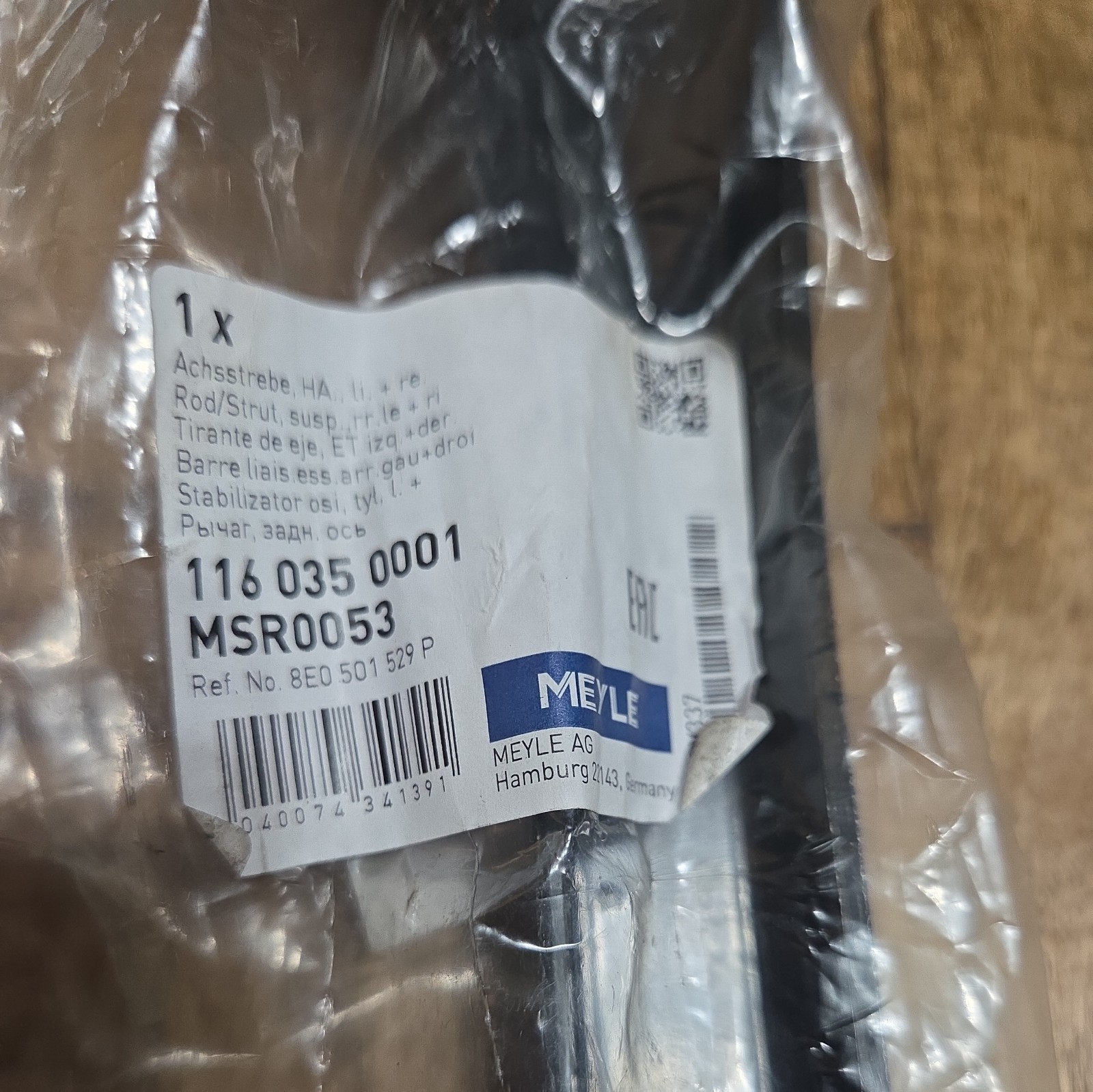 Rod/Strut, wheel suspension MEYLE 116 035 0001 Rod/Strut, wheel suspension MEYLE 116 035 0001
