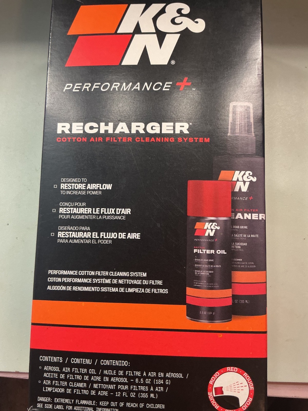 K&N Air Filter Performance Recharger