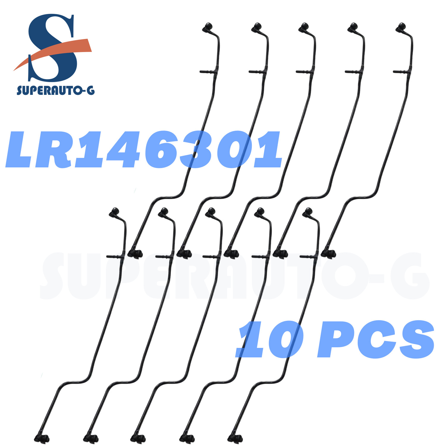 10 Pcs Radiator Water Hose for 2015-2017 Land Rover Range Rover Sport 5.0L US