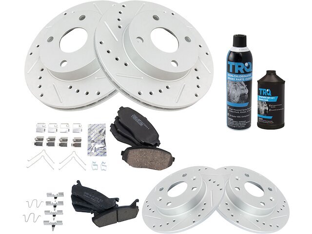 For 1990-1993 Mazda Miata Brake Pad and Rotor Kit Front and Rear 86575ST 1991
