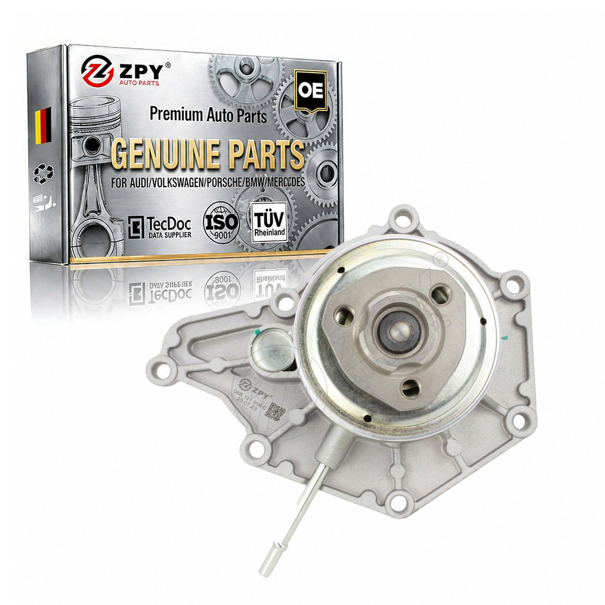 ZPY New Engine Water Pump For VW Touareg Audi A6 A7 A8 Quattro Q5 S4 06E121018K