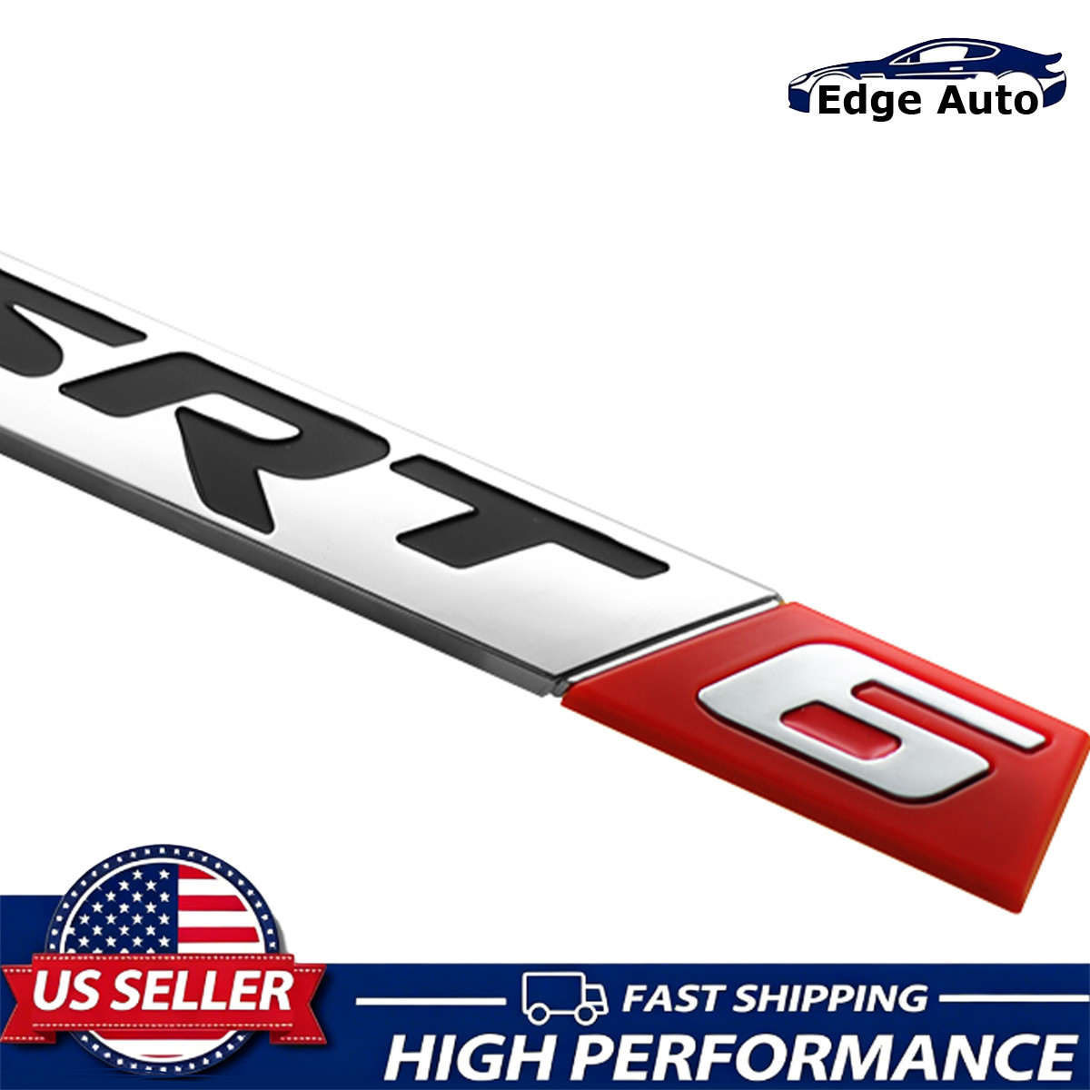 For Chry Crossfire SRT6 EmblemDoor Side Fender Rear Badge Nameplate 68001757AA