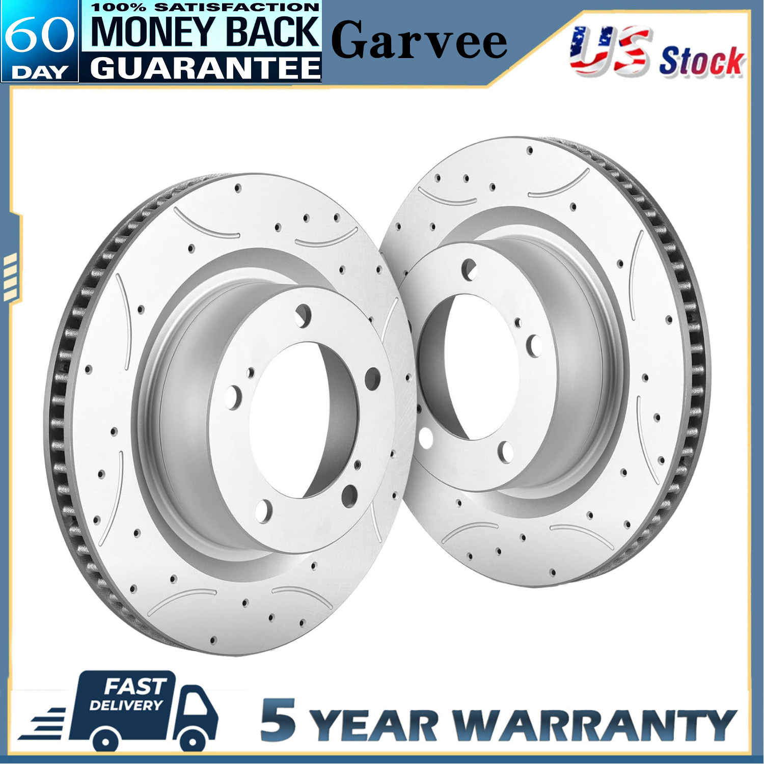 Rear Brake Rotors for 2011-2019 Ford Explorer 2009-2019 Flex 10-2019 Lincoln MKT