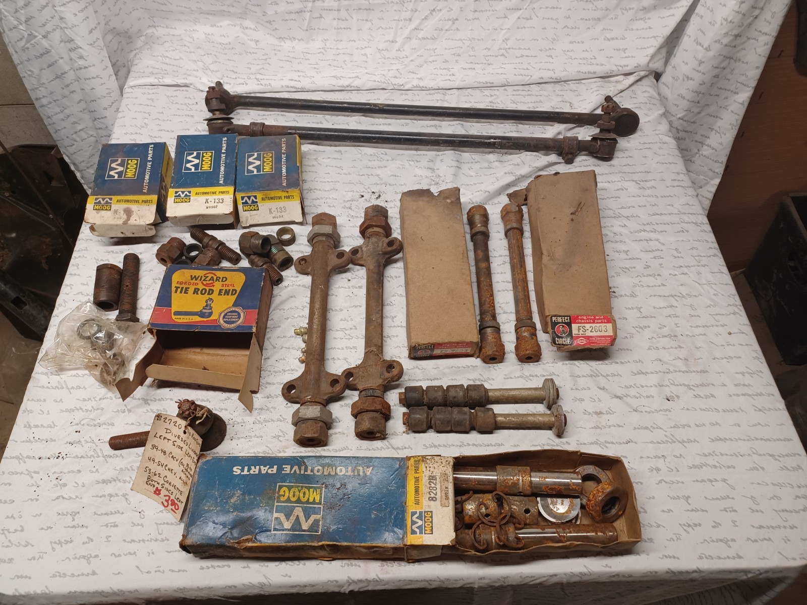 1953-1962 Chevy Corvette C1 C2 Front End Rebuild Parts Moog Gm * 1953-1962 Chevy Corvette C1 C2 Front End Rebuild Parts Moog Gm *