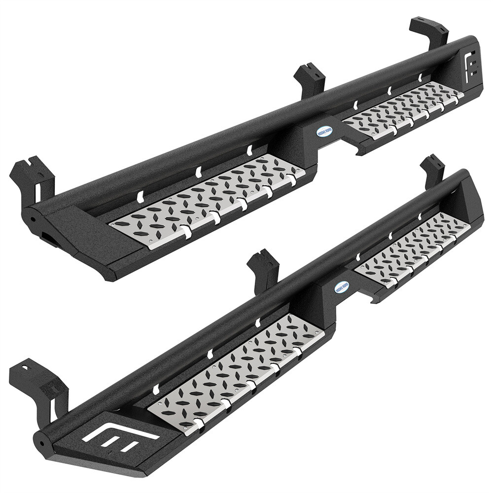 2Pc Side Steps Nerf Bars Running Board Fit 05-23 Toyota Tacoma Double Cab Trucks