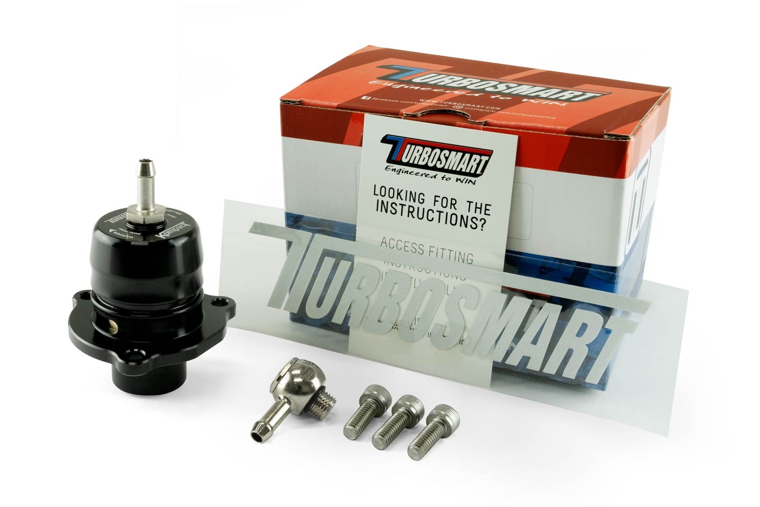 TurboSmart Kompact Shortie Dual Port Blow Off Valve Ford EcoBoost TS-0203-1061
