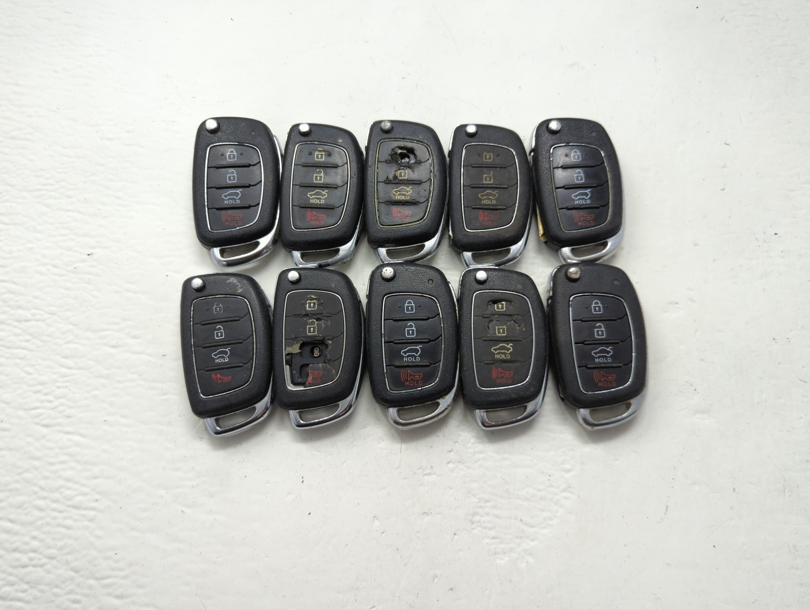 Lot of 10 Hyundai Keyless Entry Remote Fob MIXED FCC IDS MIXED PART R1BJT