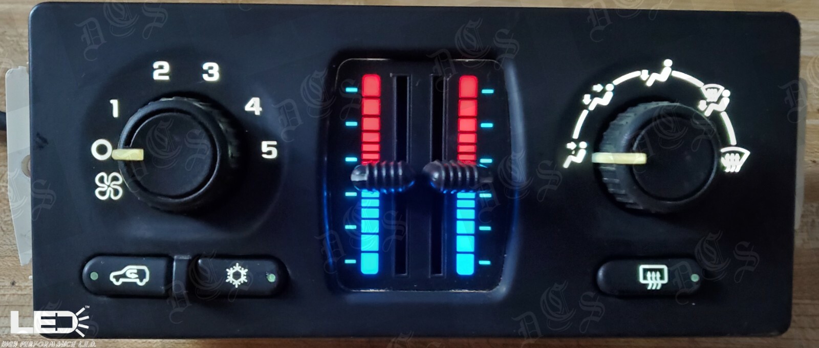 03-06 GM WHITE LED DIY UPGRADE KIT CLIMATE CONTROL SILVERADO SIERRA TAHOE H2 XL