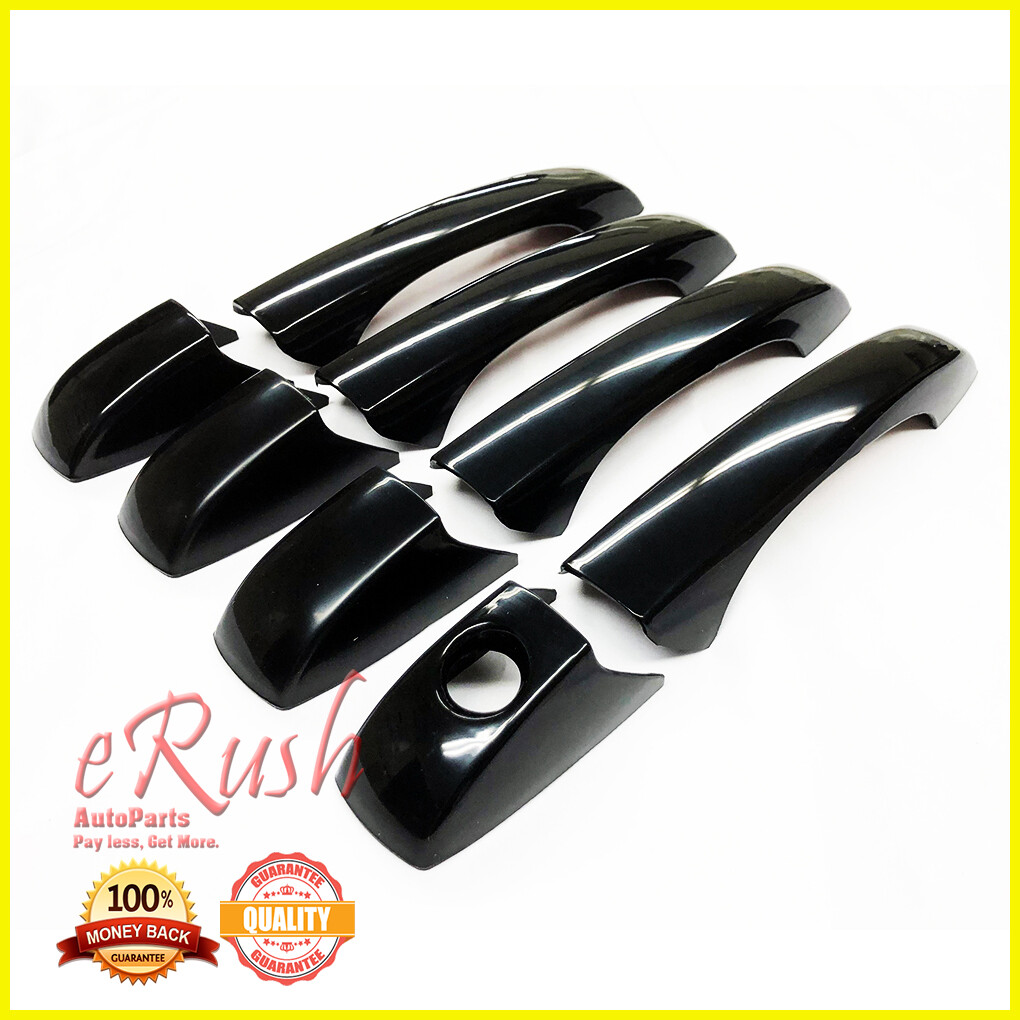 For 2004-2010 Chrysler 300/300C/200 8pcs Glossy Black Handle Covers Sebring+T&C