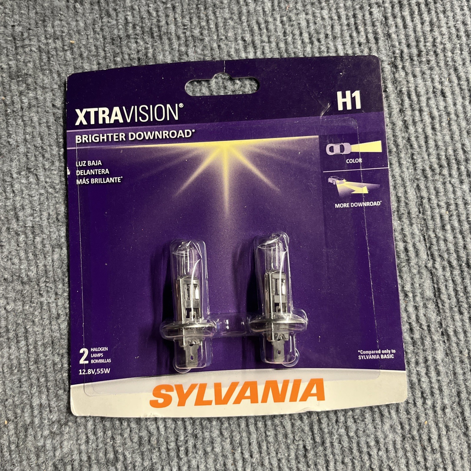 Genuine OEM Sylvania H1 Xtra Vision Brighter Downroad (H1XV.BP2) 2 Bulbs M Genuine OEM Sylvania H1 Xtra Vision Brighter Downroad (H1XV.BP2) 2 Bulbs M