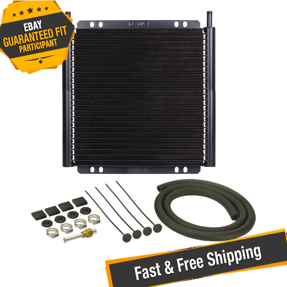 Derale 13504 24 Row Series 8000 Plate & Fin Transmission Cooler Kit