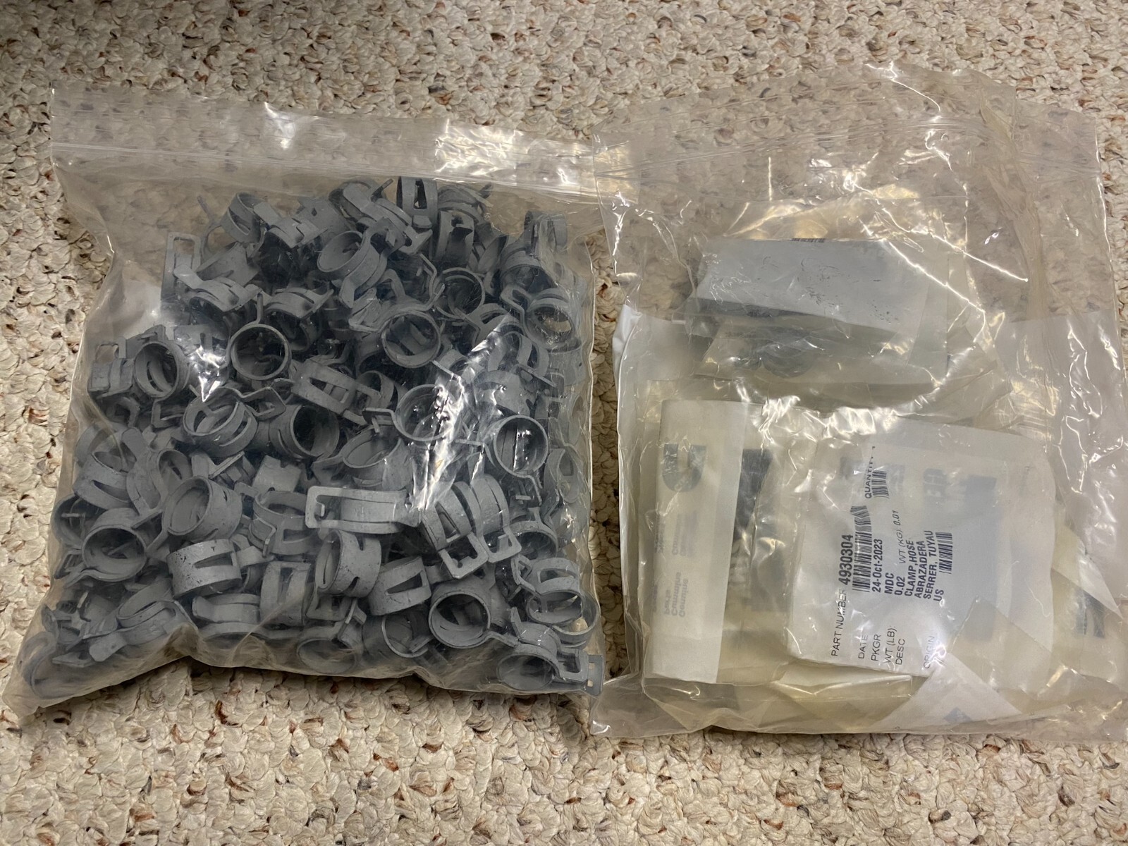 Lot of 206 OEM Cummins Hose Clamps 4930304